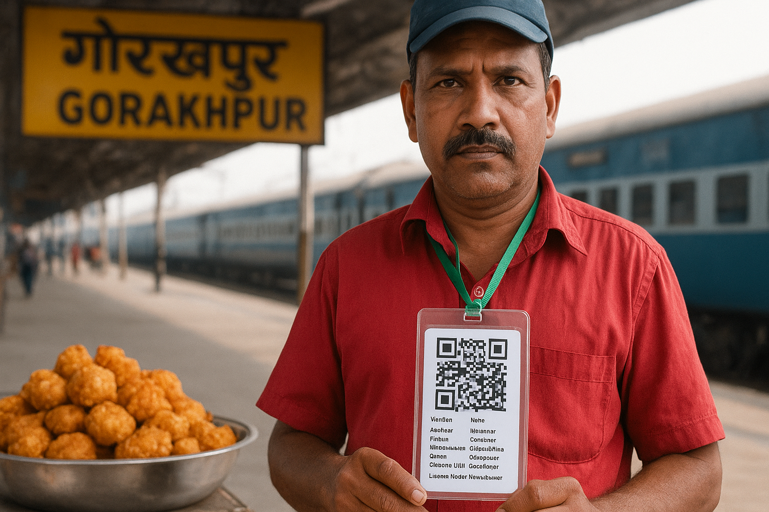 Railway Vendors in Gorakhpur to Wear QR-Code ID Cards: Enhancing Authenticity & Food Safety