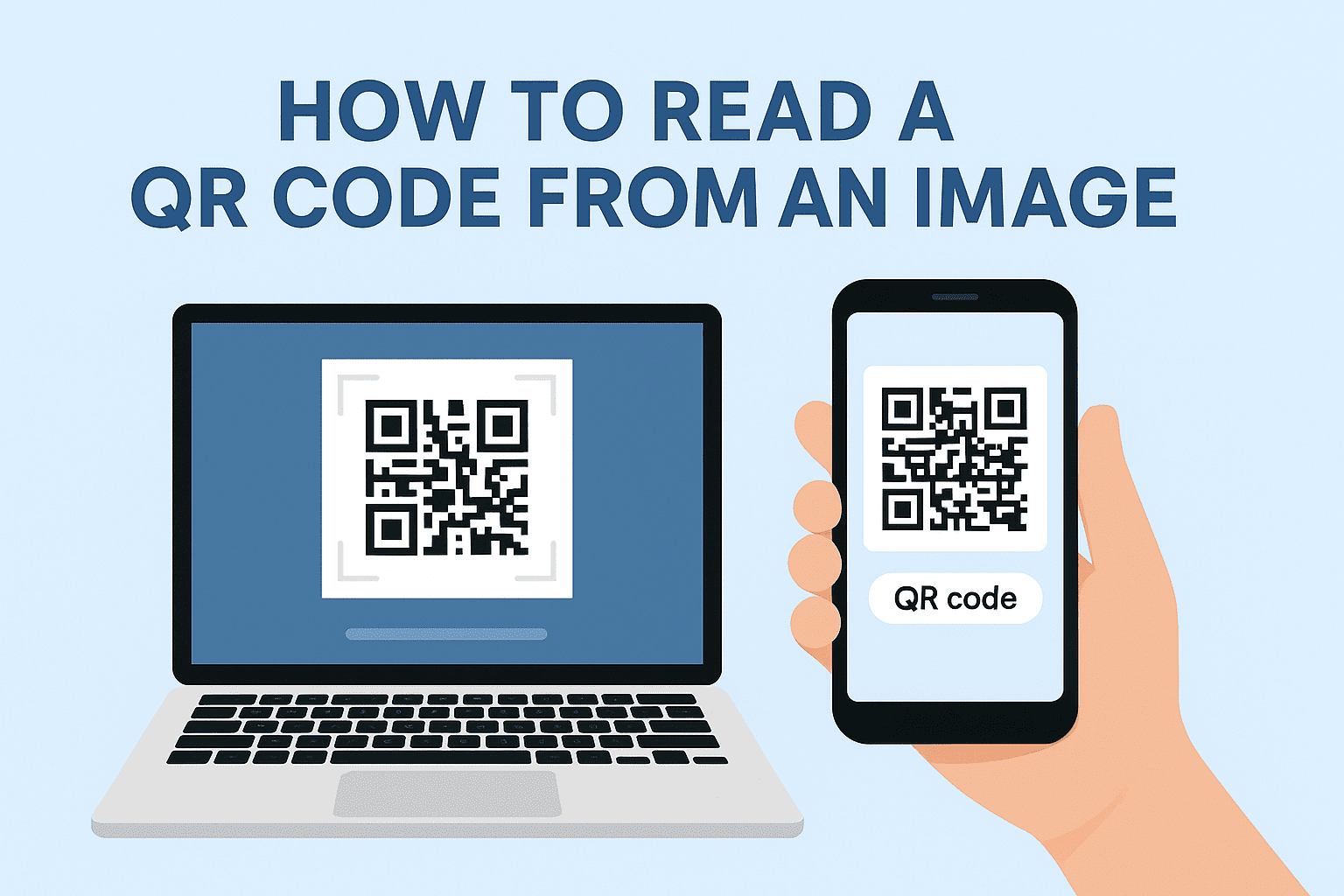 Reading QR code from an image