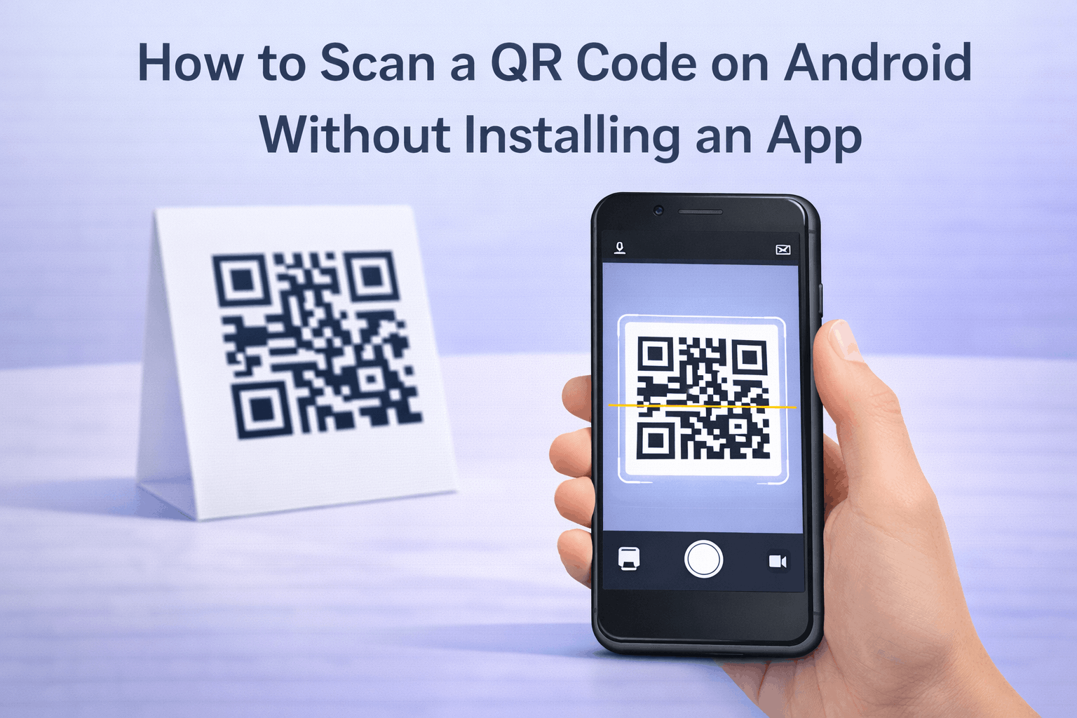 Scanning a QR code on Android using built-in camera feature
