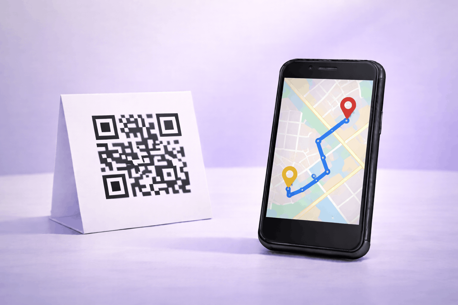 How to create a location QR code for sharing addresses and directions