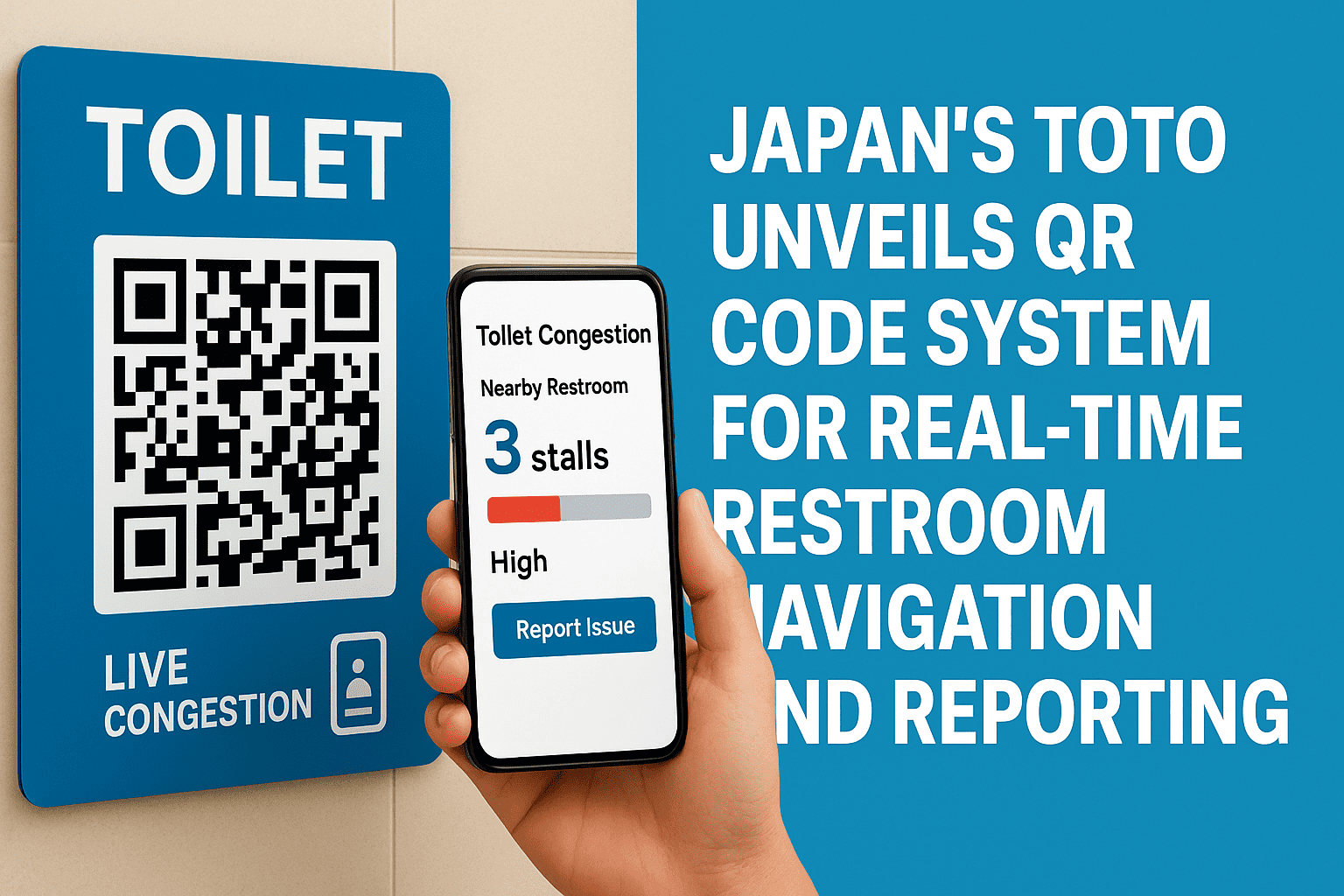 Japan’s TOTO Unveils QR Code System for Real-Time Restroom Navigation and Reporting