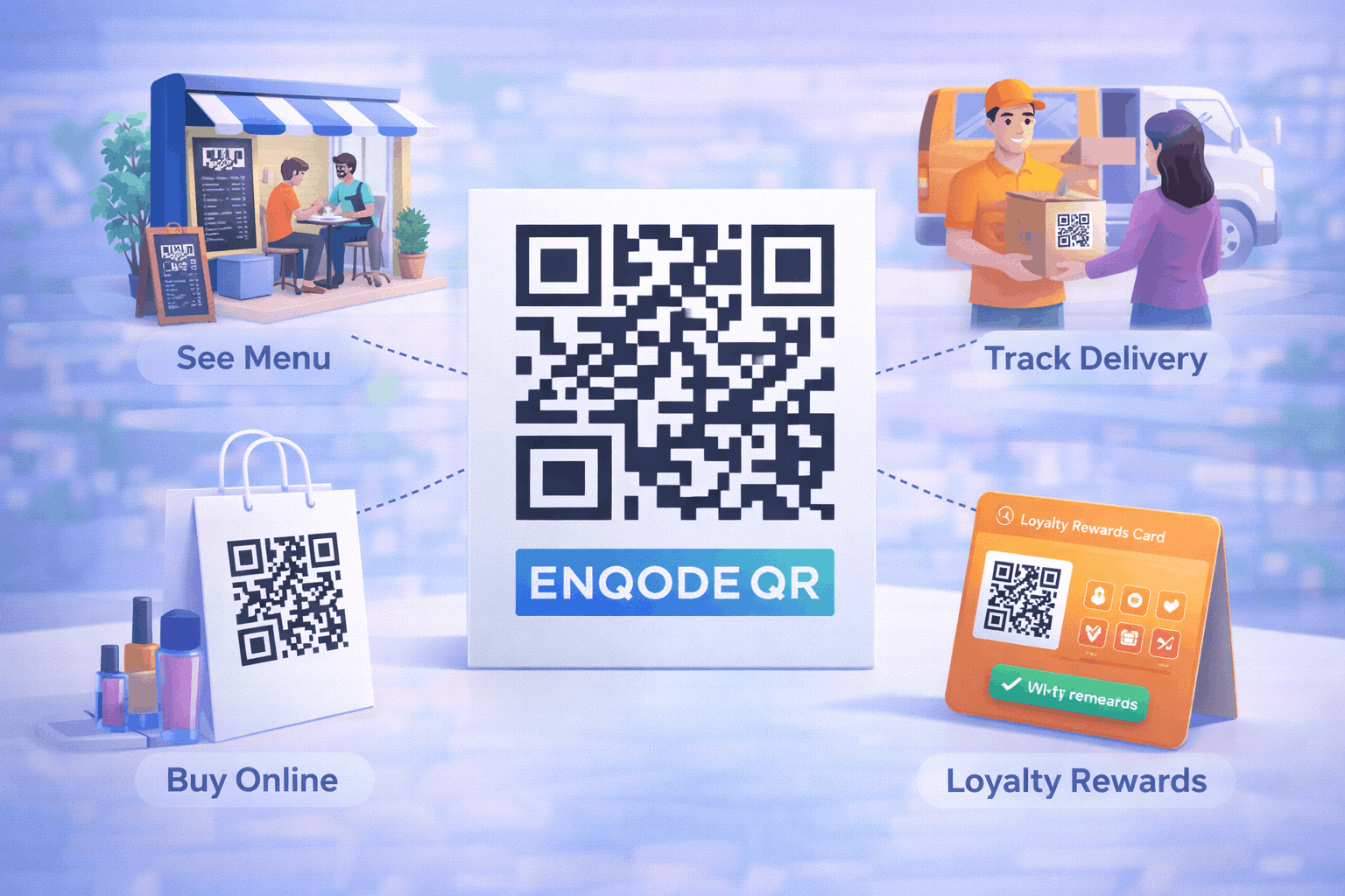 QR code use cases for small businesses - Enqode QR
